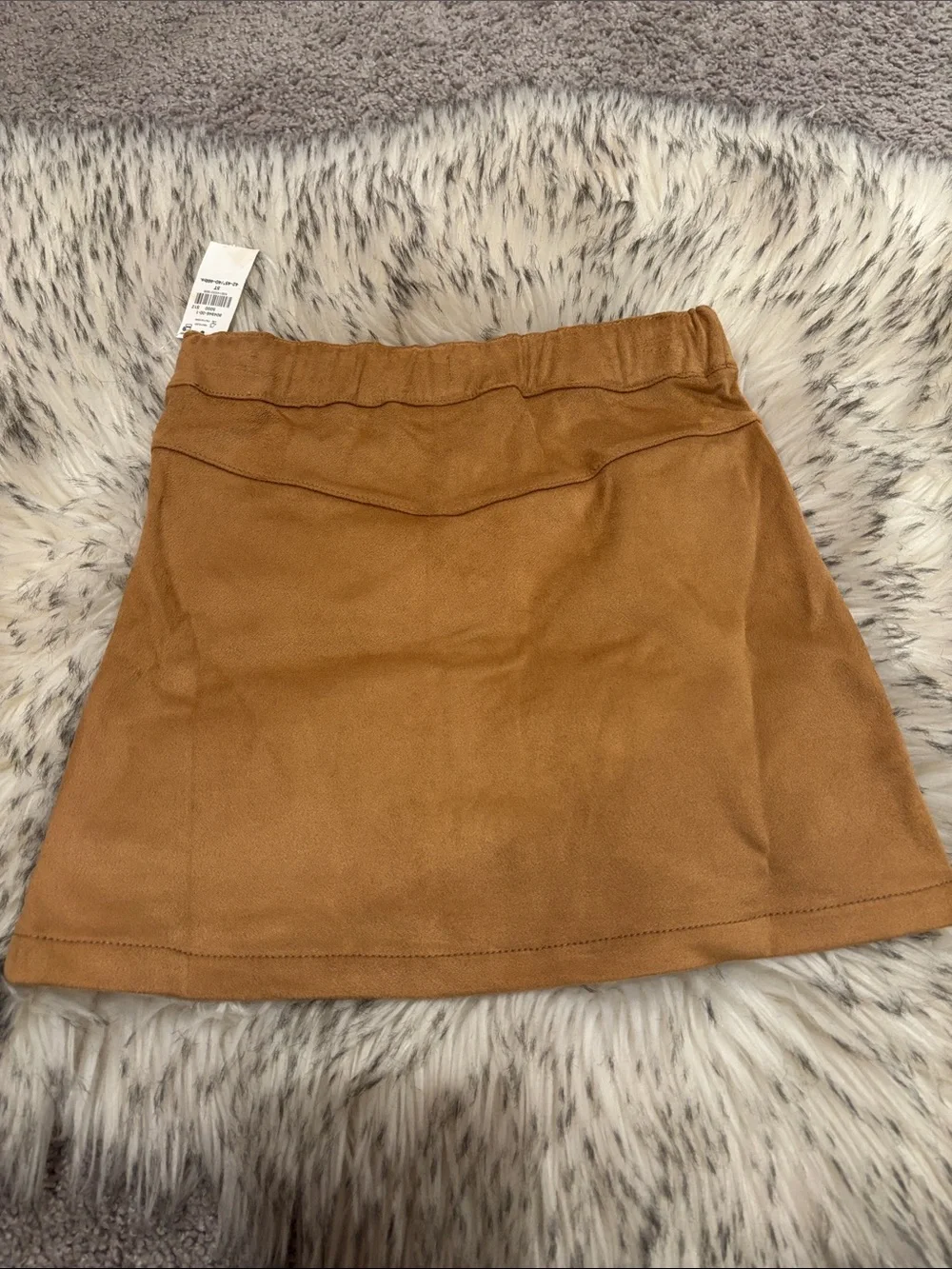 5T NWT Old Navy Toddler Girl Button Front Faux Suede Skirt